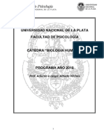 Programa Biologia Humana 2019