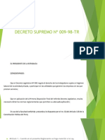 Decreto Supremo #009-98-TR