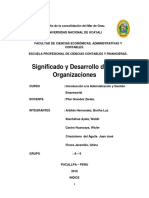 1 Significado y Desarrollo de Las Organizaciones