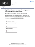 Equivalent Circuit Models Using CPE For Impedance