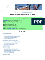 Bishop Weekly Update: May 16, 2019: Mark Your Calendar!
