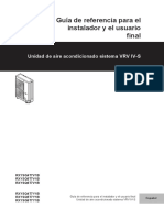 RXYSQ4-5-6T7V1B - Y1B - Installer and Reference Guide - 4PES404676-1 - Installation Manuals - Spanish PDF