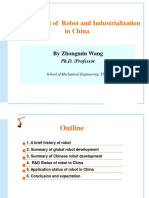 Development of Robot and Industrialization in China: by Zhongmin Wang