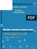 Warshalls Floyds Algorithm