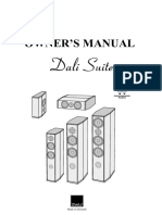 Dali Suite: Owner S Manual