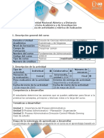 Guía Actividades y Rúbrica Evaluacion - Tarea 4 - Informe Final