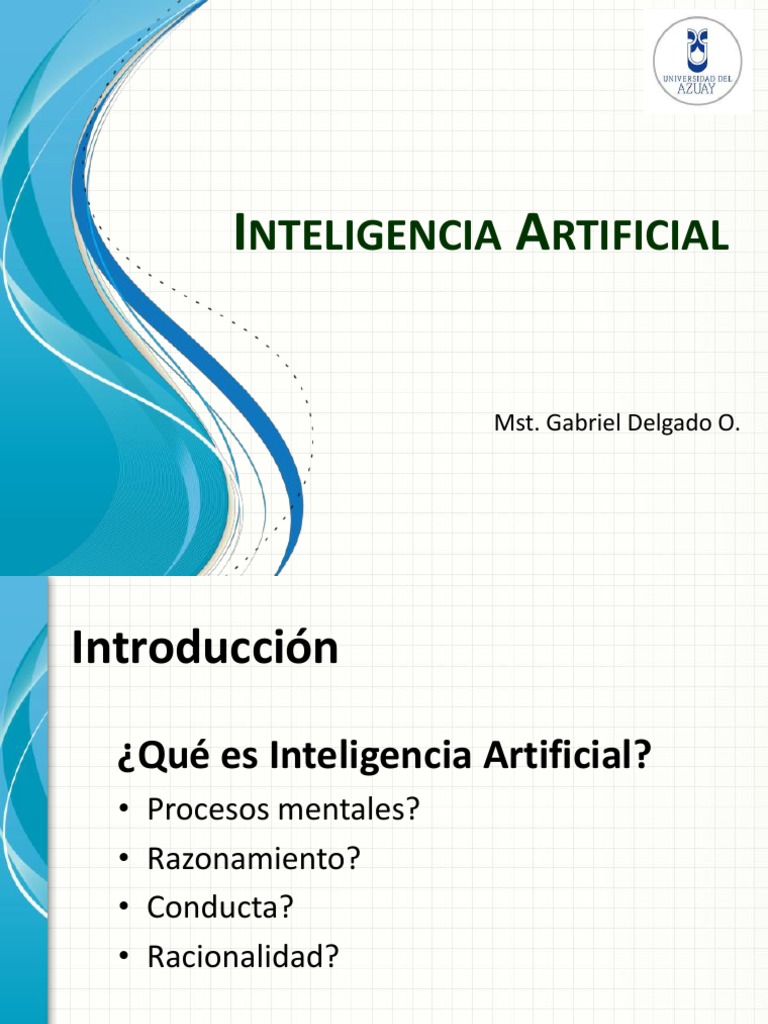 Introducción a la Inteligencia Artificial | PDF | Inteligencia ...