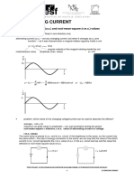 Alternating Current: 1. Alternating Current (A.c.) and Root-Mean-Square (R.M.S.) Values