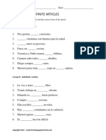 Definite Articles Exercises