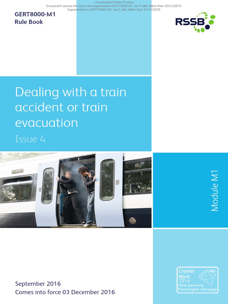 GERT8000-M1 Iss 4 PDF | Download Free PDF | Train | Emergency Evacuation