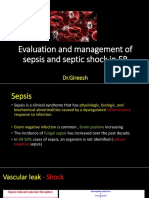 Evaluation and Management of Suspected Sepsis and Septic by DR Gireesh Kumar K P