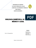 Violencia Doméstica, Su Manejo Médico y Legal