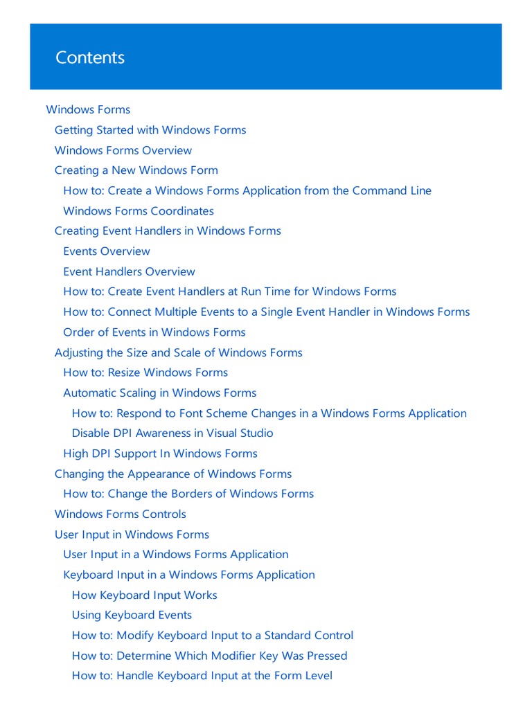 Windows Form Pdf Pdf Microsoft Visual Studio Method Computer