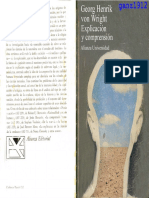 Von Wright, Georg H. - Explicación y Comprensión PDF