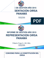 Informe 2015 Oirsa Panamá