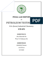 Final lab report on petroleum testing