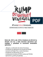 Trum Desbloquea Venezuela