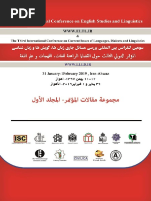 مجموعة مقالات المؤتمر الدولي السنوي حول القضايا الراهنة للغات علم اللغة الترجمة و الأدب Pdf