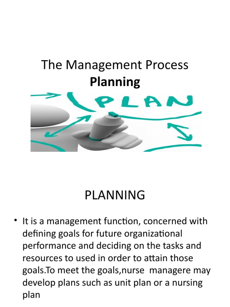 The Management Process Planning | PDF | Goal | Cognition