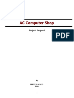 AC Computer Shop: Project Proposal
