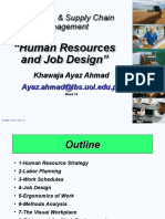 Week 10 SCA (Human Resources and Job Design)