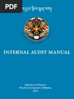 Internal Audit Manual: Ministry of Finance Royal Government of Bhutan 2014