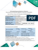 Guía de Ruta y Avance de Ruta Para La Realimentación - Fase 3. Paz Colombia