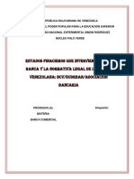 Estados Financieros de La Banca Comercial