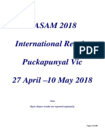 Aasam 2018 International Results PDF