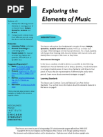 Exploring The Elements of Music Lesson Plan PDF