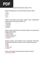 Soal Dan Jawaban Teknologi Jaringan Berbasis Luas