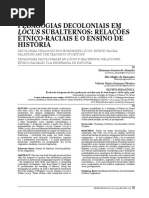 Pedagogias Decoloniais Em Lócus Subalternos