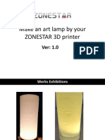 How to Make an Art Lamp by Using ZONESTAR 3D Printer