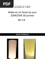 How to Make an Art Lamp by Using ZONESTAR 3D Printer