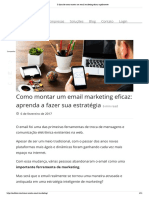 5 Dicas de Como Montar Um Email Marketing Eficaz Rapidamente