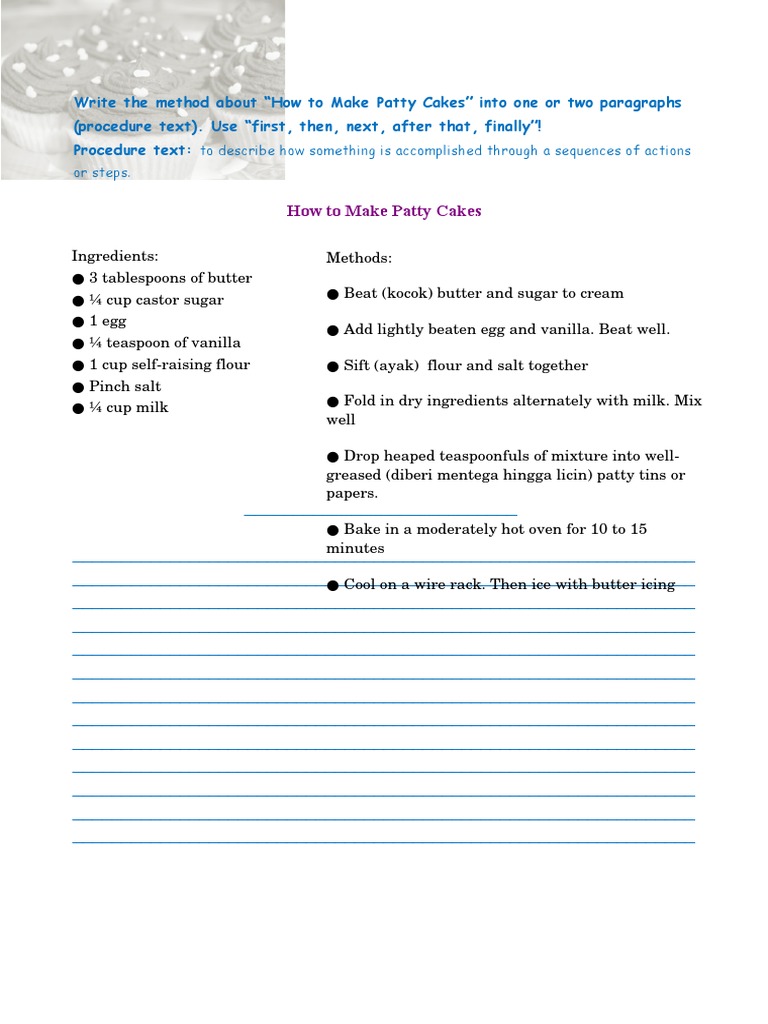 Procedure-Text 17692 | PDF | Cooking, Food & Wine