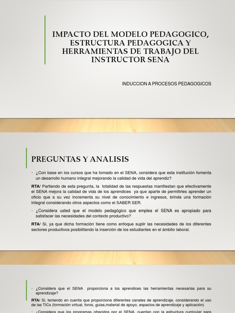 Impacto Del Modelo Pedagogico, Estructura Pedagogica | PDF ...
