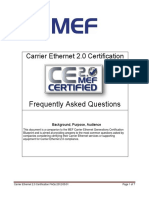 Frequently Asked Questions: Carrier Ethernet 2.0 Certification