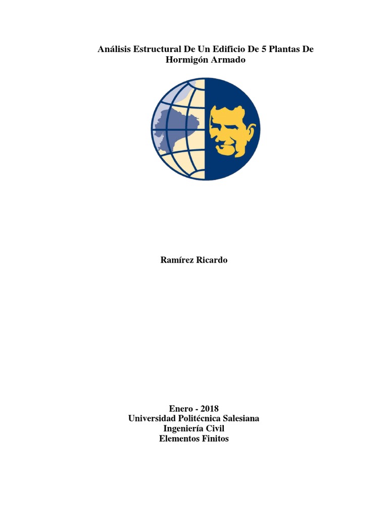 Análisis Estructural De Un Edificio De 5 Plantas De Hormigón Armado