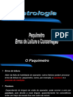 Aulas de Metrologia 02-Paquímetro Erros de Leitura e Conservação