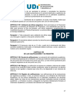Reglamento Estudiantil UDI 2010 - Calificaciones y Registros