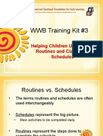 WWB Training Kit #3: Helping Children Understand Routines and Classroom Schedules