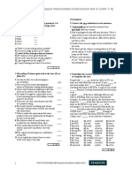 Upper Intermediate Achievement Test 4 (Units 7-8) : Listening Grammar