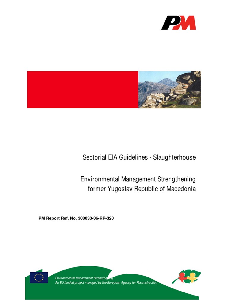 EIA Guidelines For Slaughterhouses | PDF | Environmental Impact ...