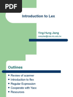 Introduction To Lex