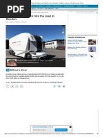 First Driverless Truck Hits the Road in Sweden Without a Driver