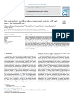 Energy harvesting from biowaste-polymer hybrid