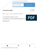 Positivism and Interpretivism in Social Research - ReviseSociology