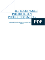 Liste Des Substances Interdites en Production