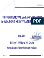Wolsong Tritium Removal Facility Tritium 